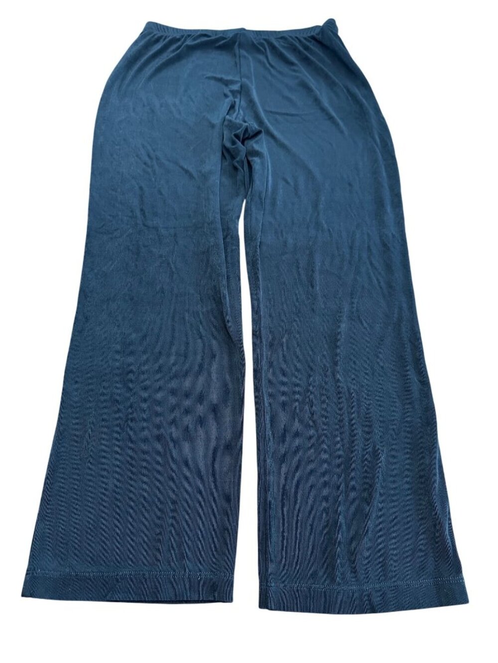 Chico's Pants Travelers Size 1 Medium 1P Petite Black Slinky Fabric Office